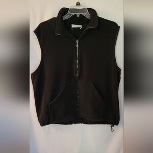 Mens Sierra Fleece Vest Size XL Black